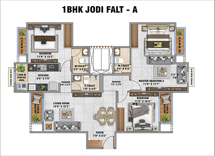 Runwal Gardens City - 2 BHK Home
